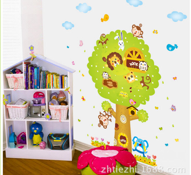 Decal nhà cây ngộ nghĩnh 2